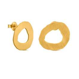 Joan Miró gold circle stud earrings